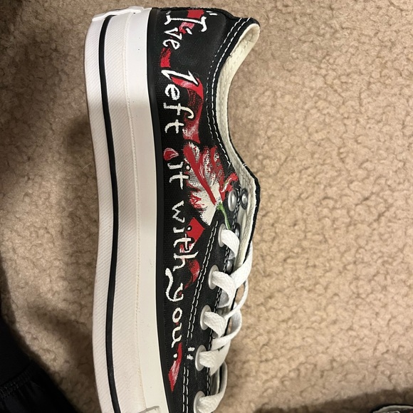 Custom Twilight Converse Sneakers Size 7 - Picture 2 of 7